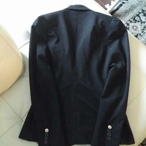 ZARA - Black Puff sleeve single breasted jacket - Picture 5 of 7